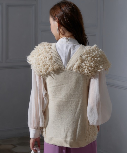 ループヤーンニットベスト ループヤーンニットベスト｜ユアーズの通販｜&mall（アンド