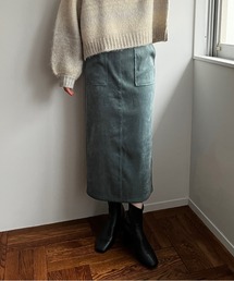 LOWRYS FARM | ベロアライクタイトスカート　163108(スカート)