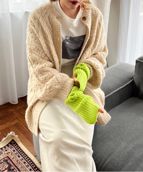 LOWRYS FARM（ローリーズファーム）の「ベロアライクタイトスカート　163108（スカート・レディース・ブラック/グリーン/アイボリー・MEDIUM/LARGE）」の14枚目の写真