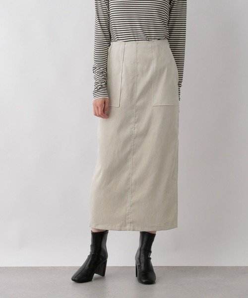 LOWRYS FARM（ローリーズファーム）の「ベロアライクタイトスカート　163108（スカート・レディース・ブラック/グリーン/アイボリー・MEDIUM/LARGE）」の16枚目の写真