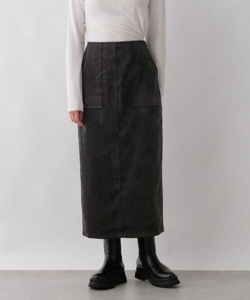 LOWRYS FARM（ローリーズファーム）の「ベロアライクタイトスカート　163108（スカート・レディース・ブラック/グリーン/アイボリー・MEDIUM/LARGE）」の21枚目の写真