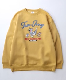 Tom＆Jerry（トムアンドジェリー）の「TOM and JERRY（トムとジェリー）ヴィンテージキャラクタープリントスウェットトレーナー（裏起毛）（スウェット・メンズ）」
