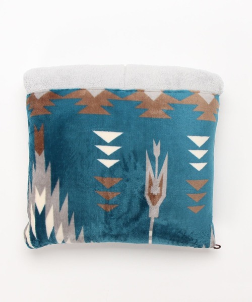 チャイハネ（チャイハネ）の「【チャイハネ】ノマディブランケットMEGAサイズ（ブランケット・レディース・ホワイト/オレンジ/ターコイズブルー/カーキ/ブラック・FREE）」の6枚目の写真