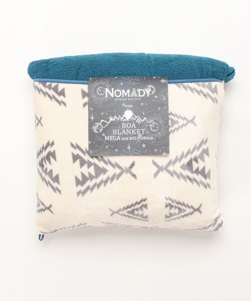 チャイハネ（チャイハネ）の「【チャイハネ】ノマディブランケットMEGAサイズ（ブランケット・レディース・ホワイト/オレンジ/ターコイズブルー/カーキ/ブラック・FREE）」の16枚目の写真