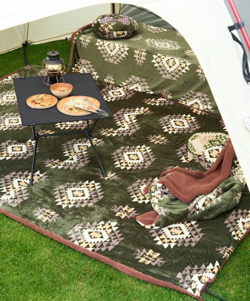 チャイハネ（チャイハネ）の「【チャイハネ】ノマディブランケットMEGAサイズ（ブランケット・レディース・ホワイト/オレンジ/ターコイズブルー/カーキ/ブラック・FREE）」の18枚目の写真