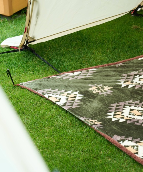 チャイハネ（チャイハネ）の「【チャイハネ】ノマディブランケットMEGAサイズ（ブランケット・レディース・ホワイト/オレンジ/ターコイズブルー/カーキ/ブラック・FREE）」の15枚目の写真