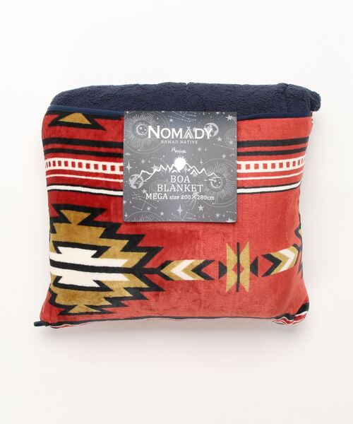 チャイハネ（チャイハネ）の「【チャイハネ】ノマディブランケットMEGAサイズ（ブランケット・レディース・ホワイト/オレンジ/ターコイズブルー/カーキ/ブラック・FREE）」の19枚目の写真