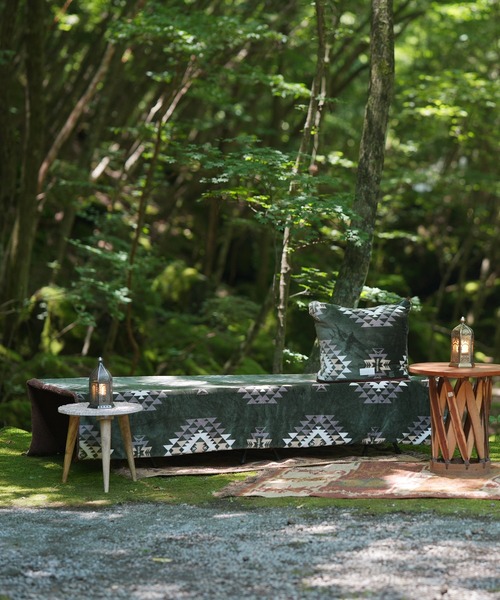 チャイハネ（チャイハネ）の「【チャイハネ】ノマディブランケットMEGAサイズ（ブランケット・レディース・ホワイト/オレンジ/ターコイズブルー/カーキ/ブラック・FREE）」の20枚目の写真