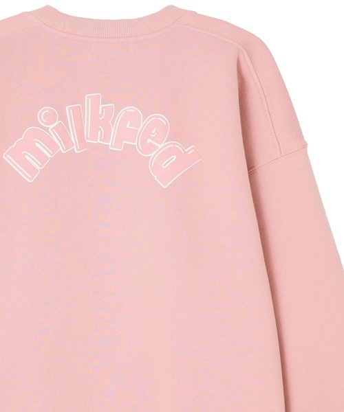MILKFED.（ミルクフェド）の「POP LOGO BIG SWEAT TOP（スウェット・レディース・ライトブルー/ブラック/ネイビー/オフホワイト/ライトピンク・ONE SIZE）」の5枚目の写真