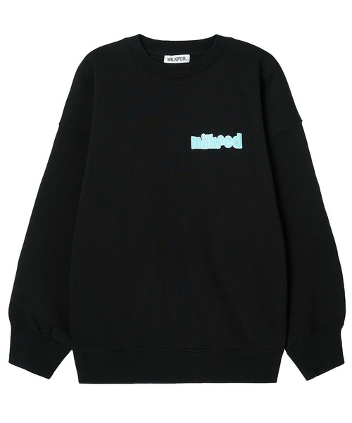 MILKFED.（ミルクフェド）の「POP LOGO BIG SWEAT TOP（スウェット・レディース・ライトブルー/ブラック/ネイビー/オフホワイト/ライトピンク・ONE SIZE）」の18枚目の写真