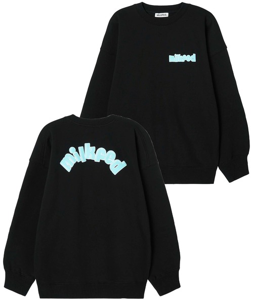 MILKFED.（ミルクフェド）の「POP LOGO BIG SWEAT TOP（スウェット・レディース・ライトブルー/ブラック/ネイビー/オフホワイト/ライトピンク・ONE SIZE）」の10枚目の写真