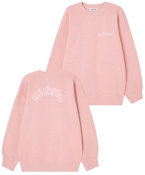 MILKFED.（ミルクフェド）の「POP LOGO BIG SWEAT TOP（スウェット・レディース・ライトブルー/ブラック/ネイビー/オフホワイト/ライトピンク・ONE SIZE）」の17枚目の写真