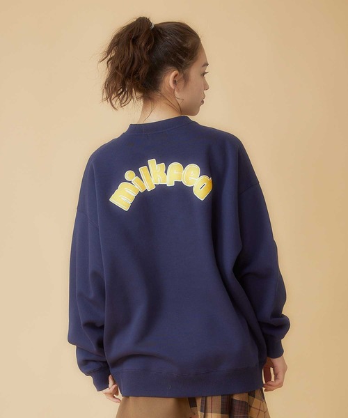 MILKFED.（ミルクフェド）の「POP LOGO BIG SWEAT TOP（スウェット・レディース・ライトブルー/ブラック/ネイビー/オフホワイト/ライトピンク・ONE SIZE）」の22枚目の写真