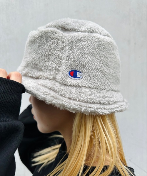 Champion（チャンピオン）の「champion / ボアチケットバケットハット（ハット・レディース・ブラック/ベージュ/グレー/オフホワイト・ONESIZE）」の4枚目の写真