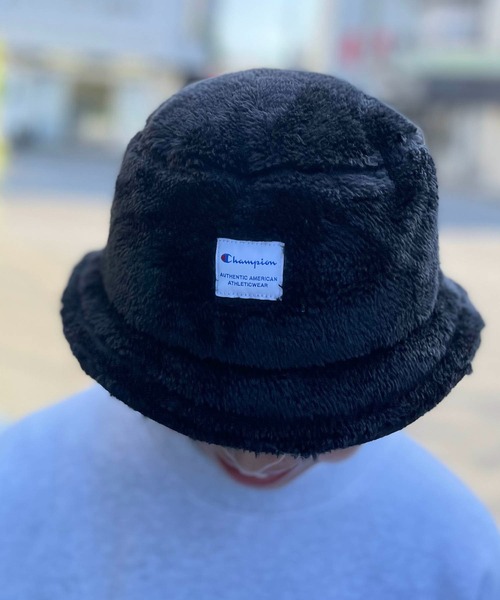 Champion（チャンピオン）の「champion / ボアチケットバケットハット（ハット・レディース・ブラック/ベージュ/グレー/オフホワイト・ONESIZE）」の8枚目の写真