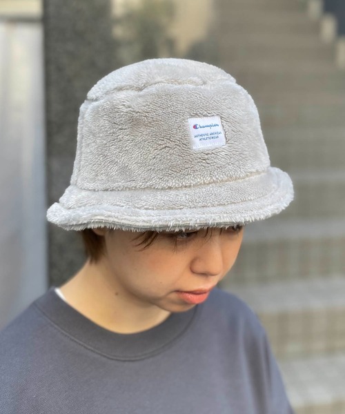 Champion（チャンピオン）の「champion / ボアチケットバケットハット（ハット・レディース・ブラック/ベージュ/グレー/オフホワイト・ONESIZE）」の10枚目の写真