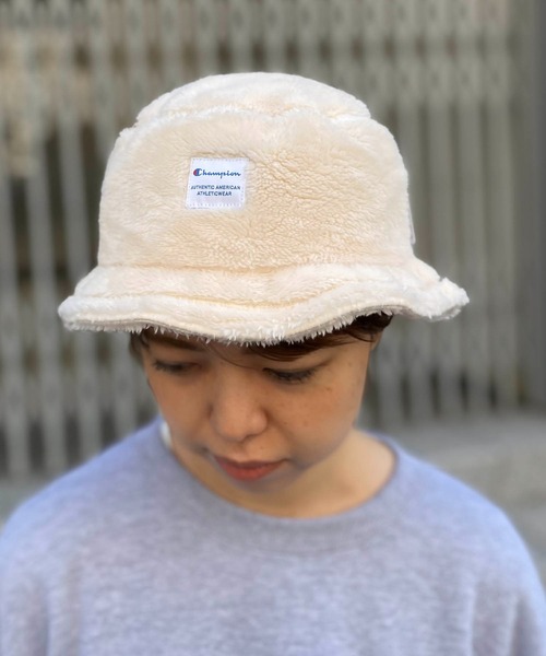 Champion（チャンピオン）の「champion / ボアチケットバケットハット（ハット・レディース・ブラック/ベージュ/グレー/オフホワイト・ONESIZE）」の7枚目の写真