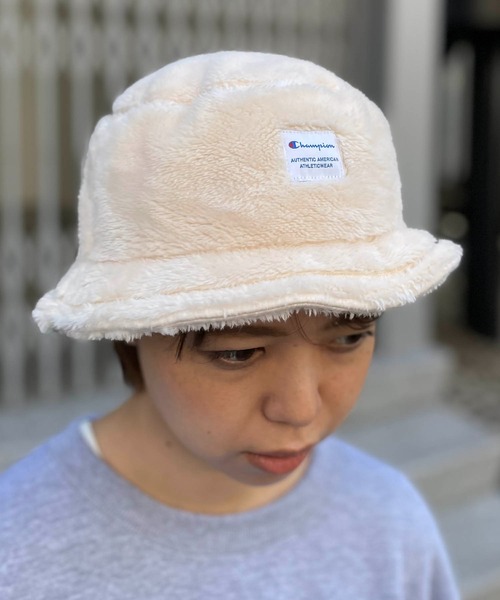 Champion（チャンピオン）の「champion / ボアチケットバケットハット（ハット・レディース・ブラック/ベージュ/グレー/オフホワイト・ONESIZE）」の13枚目の写真