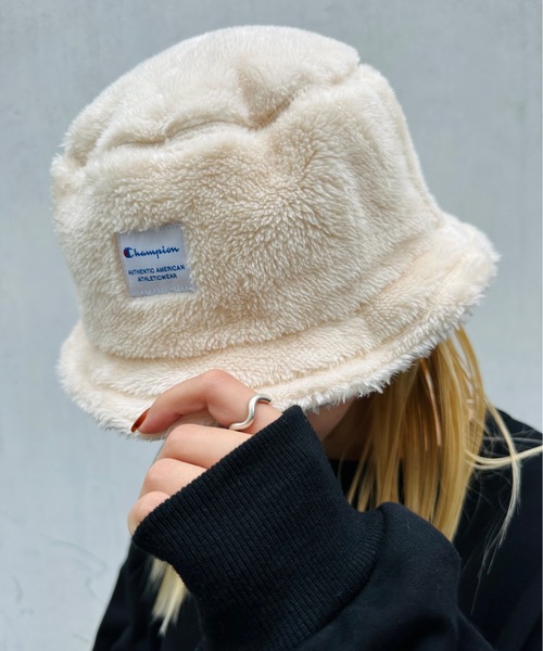 Champion（チャンピオン）の「champion / ボアチケットバケットハット（ハット・レディース・ブラック/ベージュ/グレー/オフホワイト・ONESIZE）」の14枚目の写真