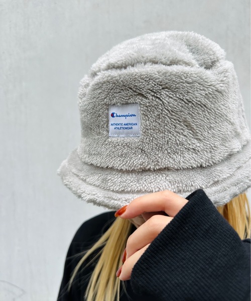 Champion（チャンピオン）の「champion / ボアチケットバケットハット（ハット・レディース・ブラック/ベージュ/グレー/オフホワイト・ONESIZE）」の15枚目の写真