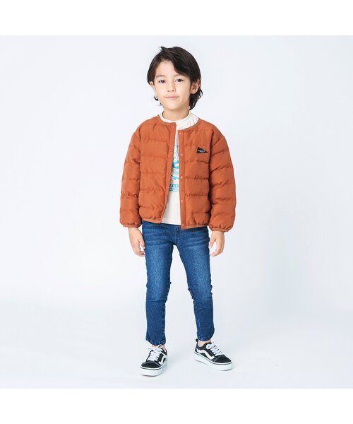 BREEZE（ブリーズ）の「【洗濯機でお洗濯OK】インナーキルトジャケット_ウォッシャブル（ダウンジャケット/コート・キッズ・ブラック/ベージュ/ブルー/カモフラージュ/オレンジ・140/90/100/110/120/80/130）」の6枚目の写真