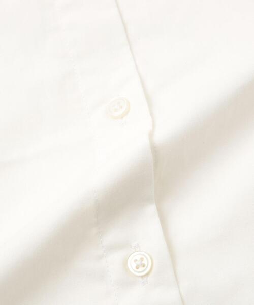 coen(コーエン)の「コットンブレンドバンドカラーシャツ(シャツ/ブラウス・レディース・ホワイト/ライトグレー/ネイビー/ピンク/ターコイズブルー/ライム/オレンジ/ケリー・M/L)」の14枚目の写真