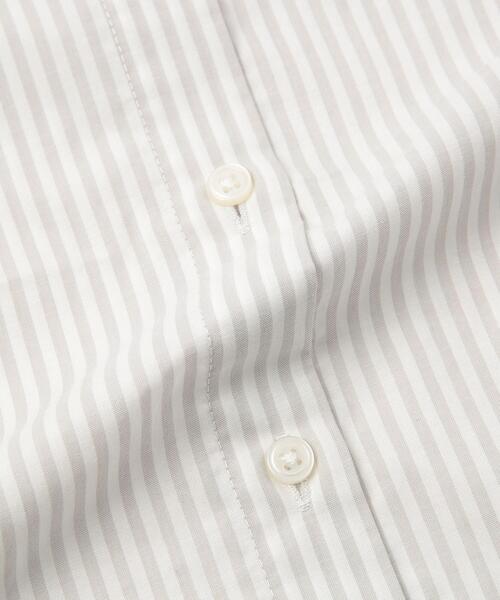 coen(コーエン)の「コットンブレンドバンドカラーシャツ(シャツ/ブラウス・レディース・ホワイト/ライトグレー/ネイビー/ピンク/ターコイズブルー/ライム/オレンジ/ケリー・M/L)」の15枚目の写真