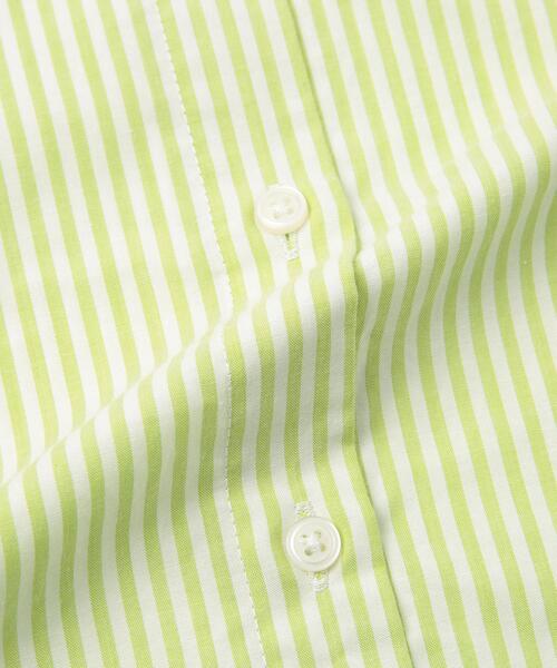 coen(コーエン)の「コットンブレンドバンドカラーシャツ(シャツ/ブラウス・レディース・ホワイト/ライトグレー/ネイビー/ピンク/ターコイズブルー/ライム/オレンジ/ケリー・M/L)」の18枚目の写真