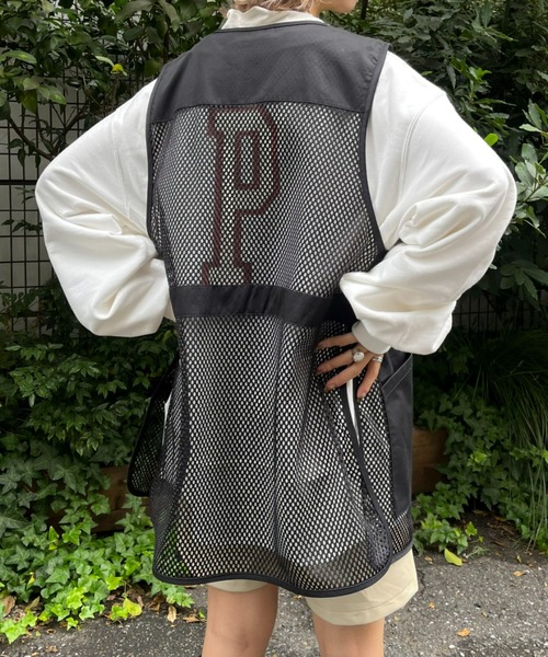 CIAOPANIC(チャオパニック)の「オーバースリットフィッシングベスト(ベスト・レディース・ブラック/カーキ・FREE)」の11枚目の写真