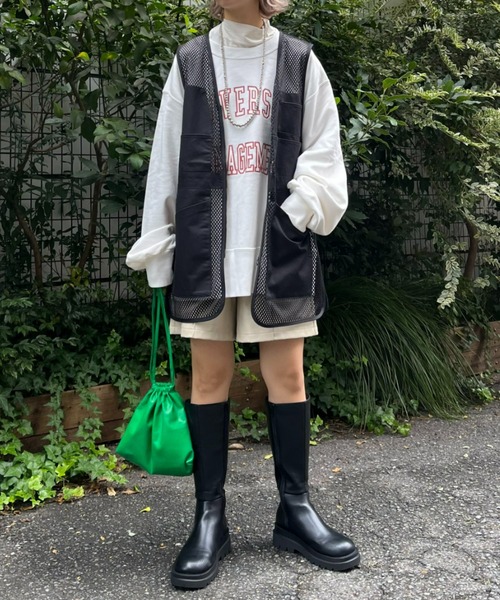 CIAOPANIC(チャオパニック)の「オーバースリットフィッシングベスト(ベスト・レディース・ブラック/カーキ・FREE)」の12枚目の写真