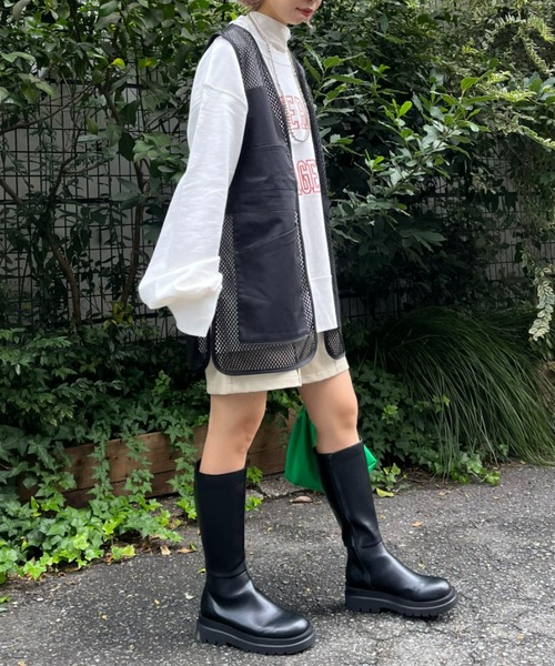 CIAOPANIC(チャオパニック)の「オーバースリットフィッシングベスト(ベスト・レディース・ブラック/カーキ・FREE)」の13枚目の写真