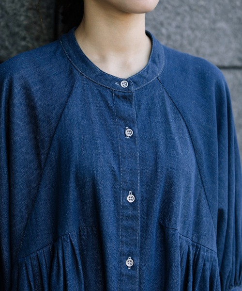 Munich（ミューニック）の「8ozウォッシュデニムパフスリーブシャツ