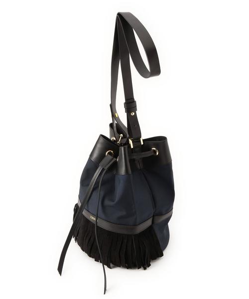 LORINZA(ロリンザ)の「LORINZA(ロリンザ) Drawstring Bag(ショルダーバッグ・レディース・ブラック/ネイビー・フリー)」の12枚目の写真