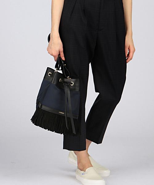 LORINZA(ロリンザ)の「LORINZA(ロリンザ) Drawstring Bag(ショルダーバッグ・レディース・ブラック/ネイビー・フリー)」の11枚目の写真