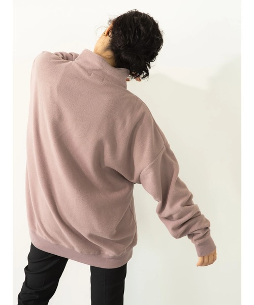 koe（コエ）の「マイクロフリースハーフZIPプルオーバー（Tシャツ/カットソー・レディース・チャコールグレー/ブラック/ブルー/ピンク系その他2・M）」の8枚目の写真