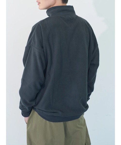 koe（コエ）の「マイクロフリースハーフZIPプルオーバー（Tシャツ/カットソー・レディース・チャコールグレー/ブラック/ブルー/ピンク系その他2・M）」の12枚目の写真