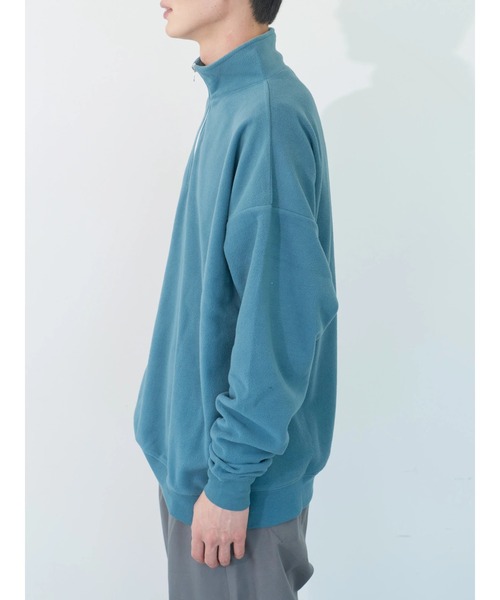 koe（コエ）の「マイクロフリースハーフZIPプルオーバー（Tシャツ/カットソー・レディース・チャコールグレー/ブラック/ブルー/ピンク系その他2・M）」の15枚目の写真