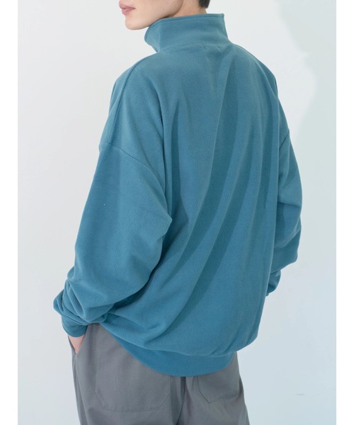 koe（コエ）の「マイクロフリースハーフZIPプルオーバー（Tシャツ/カットソー・レディース・チャコールグレー/ブラック/ブルー/ピンク系その他2・M）」の16枚目の写真