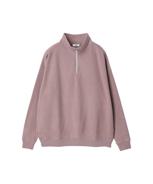 koe（コエ）の「マイクロフリースハーフZIPプルオーバー（Tシャツ/カットソー・レディース・チャコールグレー/ブラック/ブルー/ピンク系その他2・M）」の18枚目の写真