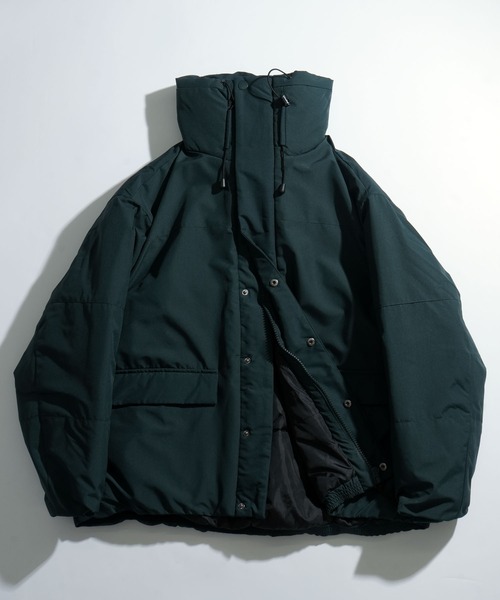 Ritzy（リッツィー）の「ポリストレッチ ボリューム中綿ジャケット レディース メンズ（ブルゾン・メンズ・グリーン/ライトベージュ/ブラック・MEDIUM/X-LARGE/LARGE）」の14枚目の写真