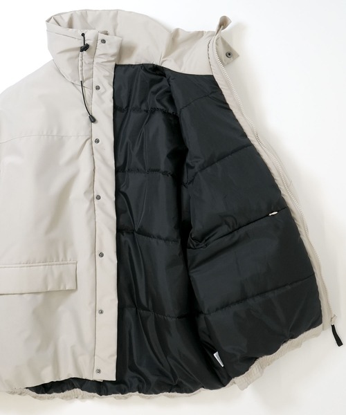 Ritzy（リッツィー）の「ポリストレッチ ボリューム中綿ジャケット レディース メンズ（ブルゾン・メンズ・グリーン/ライトベージュ/ブラック・MEDIUM/X-LARGE/LARGE）」の20枚目の写真