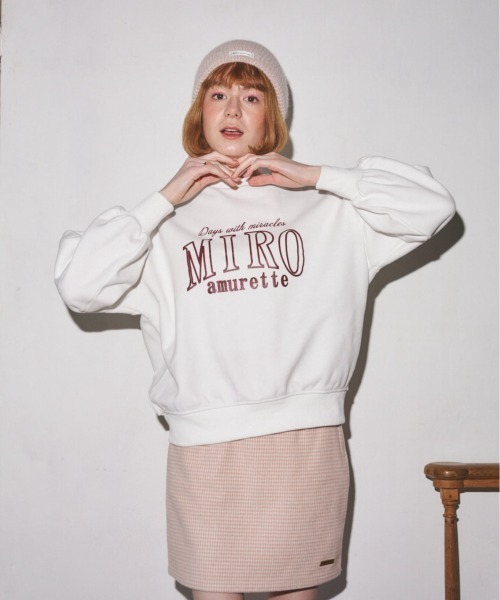 MIRO AMURETTE（ミロアミュレット）の「filles college sweat（スウェット・レディース・ホワイト・FREE）」の7枚目の写真
