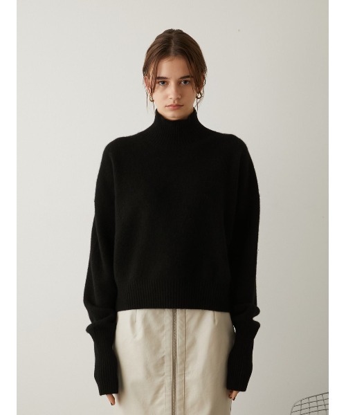 LA PEAU DE GEM（ラポドゥジェム）の「【LA PEAU DE GEM】ヤクニット（ニット/セーター・レディース・グレー/ブラック/モカ・FREE）」の21枚目の写真