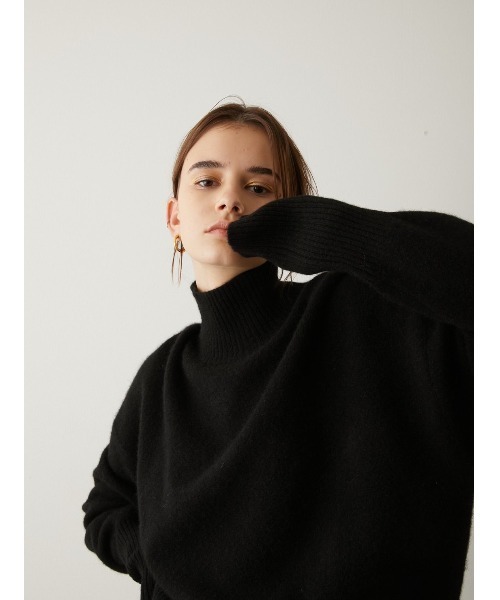 LA PEAU DE GEM（ラポドゥジェム）の「【LA PEAU DE GEM】ヤクニット（ニット/セーター・レディース・グレー/ブラック/モカ・FREE）」の9枚目の写真