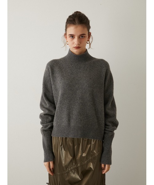 LA PEAU DE GEM（ラポドゥジェム）の「【LA PEAU DE GEM】ヤクニット（ニット/セーター・レディース・グレー/ブラック/モカ・FREE）」の19枚目の写真