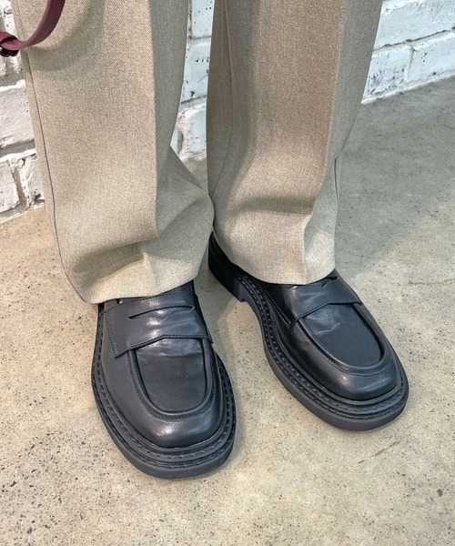 Omekashi（オメカシ）の「ボリュームコインローファー（ローファー・レディース・ブラック・37/36/38）」の3枚目の写真