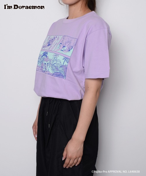 セール】I'M DORAEMON（ものがたり・総柄）/半袖Tシャツ（Tシャツ