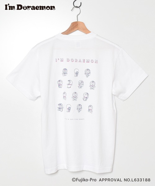 Flowering(フラワーリング)の「I’M DORAEMON(ものがたり・総柄)/半袖Tシャツ(Tシャツ/カットソー・レディース・ホワイト/ブラウン/パープル/ブルー/カーキ/ホワイト系その他・M/L)」の19枚目の写真
