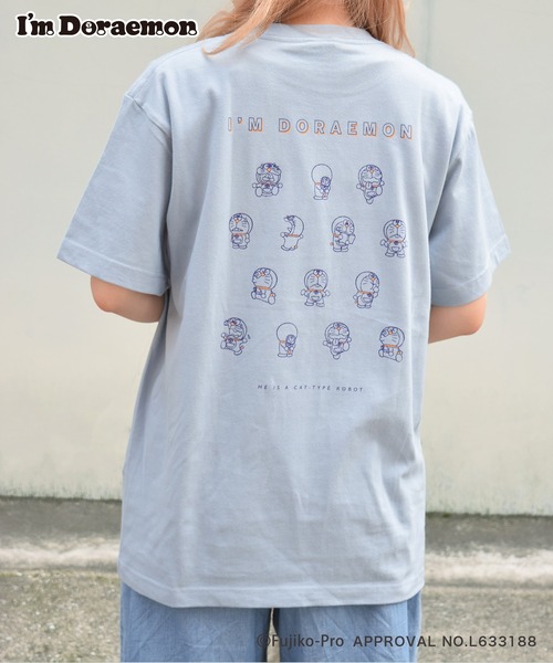 Flowering(フラワーリング)の「I’M DORAEMON(ものがたり・総柄)/半袖Tシャツ(Tシャツ/カットソー・レディース・ホワイト/ブラウン/パープル/ブルー/カーキ/ホワイト系その他・M/L)」の12枚目の写真