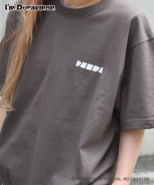 Flowering(フラワーリング)の「I’M DORAEMON(ものがたり・総柄)/半袖Tシャツ(Tシャツ/カットソー・レディース・ホワイト/ブラウン/パープル/ブルー/カーキ/ホワイト系その他・M/L)」の14枚目の写真